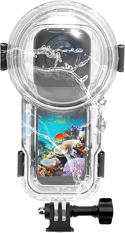 PULUZ Invisible Dive Case for Insta360 X5, [196ft/60m] Waterproof Case Diving Housing Cover Protecti