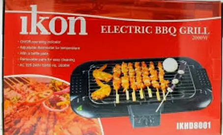 Ikon Electric BBQ Grill 2000W - Portable Indoor/Outdoor Grill (Used)