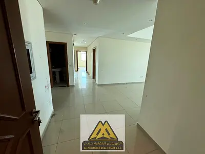 3BHK Apartment with Maid's Room & 2 Free Parkings for Rent in Ajman Industrial, Ajman | 3 Baths, Central AC & 2 Balconies | AED 66,000 (4 Cheques - Ca