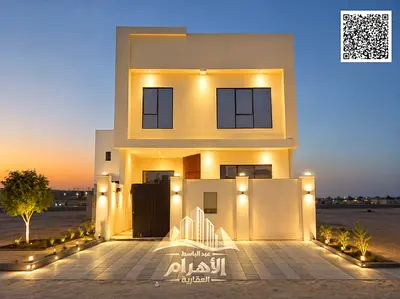 Villa in Al-Yasmeen, 6 master bedrooms | 3,100 sq. ft. built-up area | Stone façade | Includes registration fees and air conditioning units