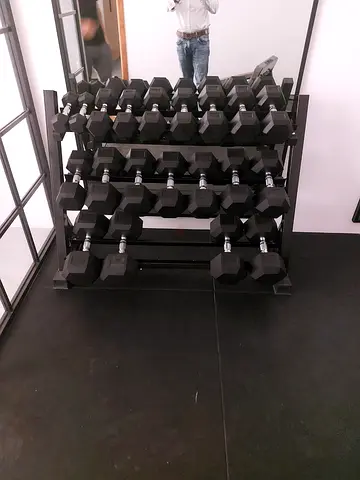 Set of Hex Dumbbells—Good Condition