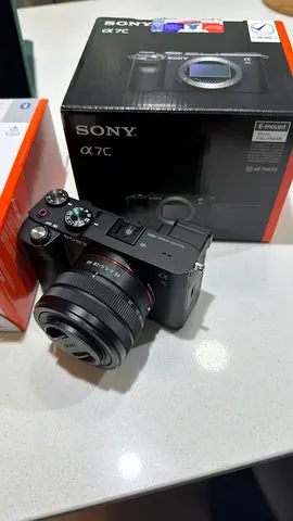 Sony Alpha A7C full-frame mirrorless camera with 28-60mm kit lens with extra handle