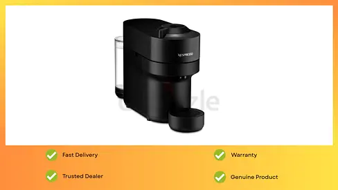Nespresso Coffee Machin Vertuo Pop Capsule , Brews 6 Cup Sizes for Black Coffee, 0.56 L 1500 W Black