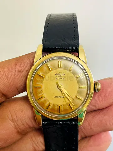 Vintage Enicar Super Ultrasonic Swiss Watch – Gold-Tone Case