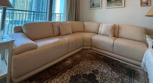 Leather sofa 5 seater corner