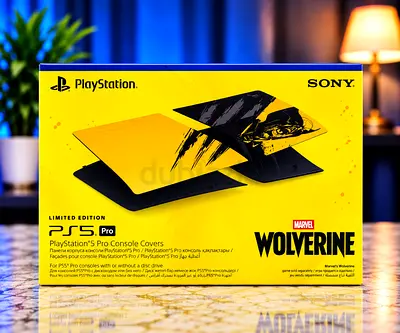 Wolverine ps5 pro cover ( yellow , black )