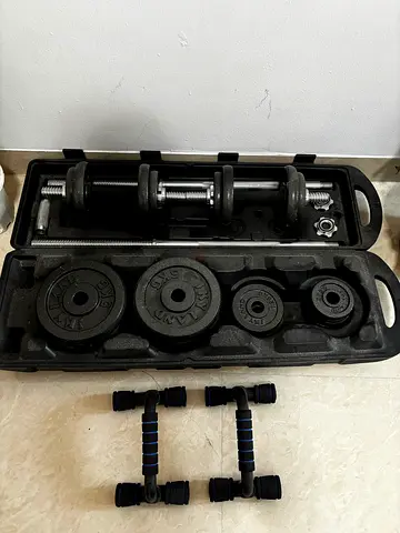 Sky Land 50KG Iron Dumbbell Set with case