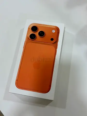 Used Apple iPhone 17 Pro (in orange)