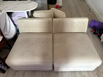 Beige 2 piece Modular Sofa - Perfect Condition