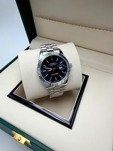 Stainless Steel Men's Watch with Black Dial (Automatic) - In Box