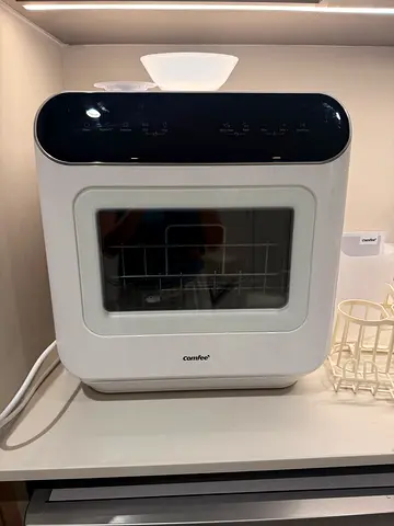 COMFEE' Countertop Dishwasher 3 Place, 6 Programs, Freestanding