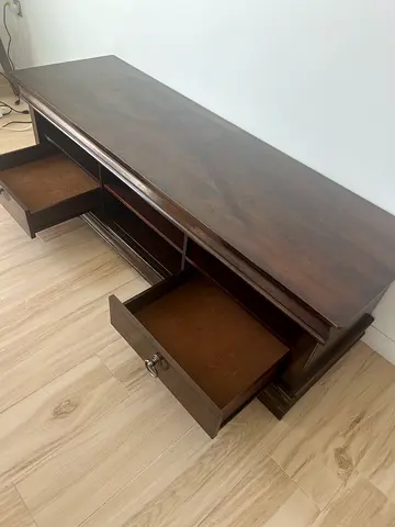 Solid wood TV stand