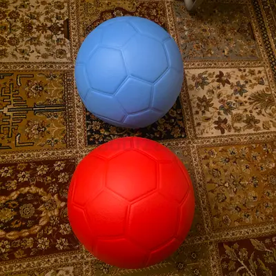 One World Futbol Ultra Durable Footballs - Blue and Orange