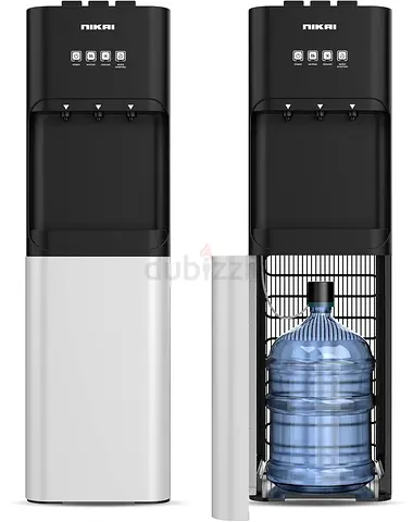Nikai 3-Tap/Faucet Bottom Loading Water Dispenser – Instant Hot/Cold/Room Temperature, Child Safety