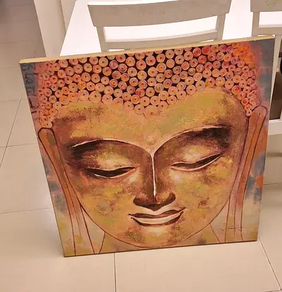 Buddha canvas painting 80 × 80 ( Home centre )