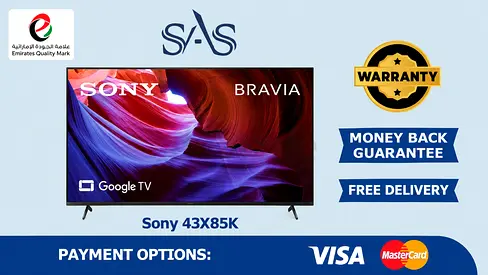 Sony | 43 Inch | X85K 4K HDR Google TV | 120Hz |Sony| New | 4K HDR LED Google TV | Warranty | 43X85K
