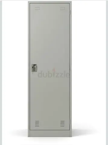 Single Metal Locker / Wardrobe - Grey