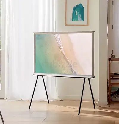 Samsung The Serif 55” QLED 4K Smart TV – Cloud White – Excellent Condition