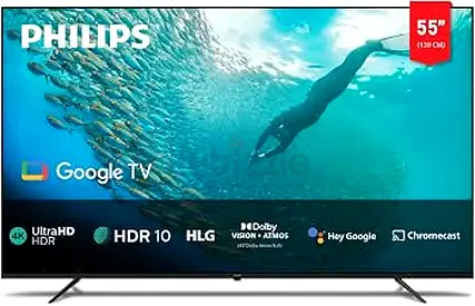 Philips 55" 4K UHD Google TV - HDR10, Dolby Vision, Chromecast Built-in