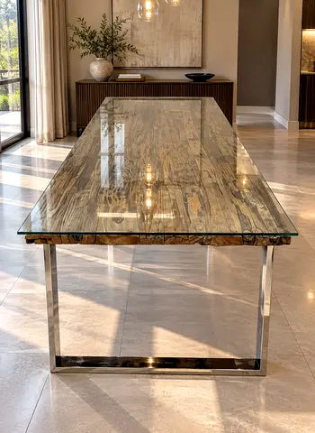 Table , dinning , Railway wood table