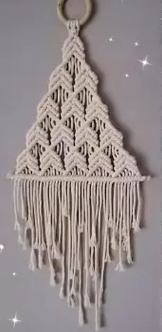Macrame Christmas tree decor
