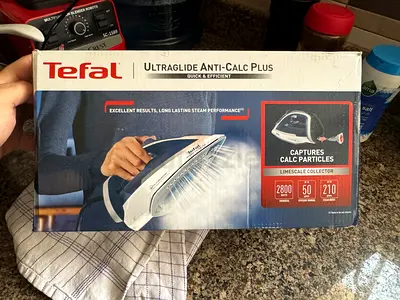 Iron (tefal 2800w) and large iron board