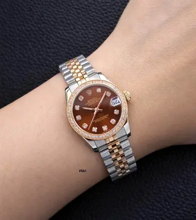 Rolex Lady-Datejust Two-Tone 26mm with Brown Diamond Dial and Jubilee Bracelet