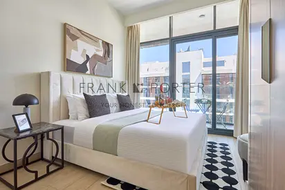 Chic Studio in MBR City with Partial Burj Views | All Bills Inclusive | Ideal for Mid - Term, Month