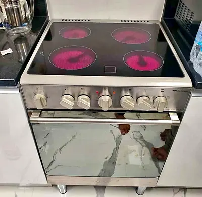 Bompani Italian 4 Hobs Full Electric Ceramic Cooker Range Size 60cm
