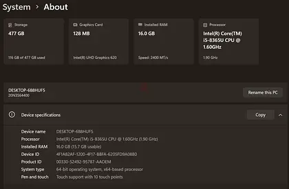 Lenovo ThinkPad T490 Touchscreen Laptop for Sale