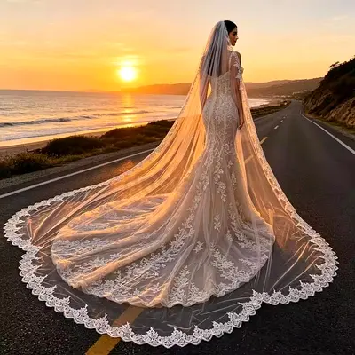 WEDDING WHITE VEIL