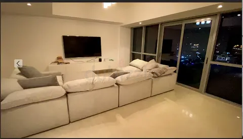 Pan Home 7-piece modular sectional sofa, cream, good condition