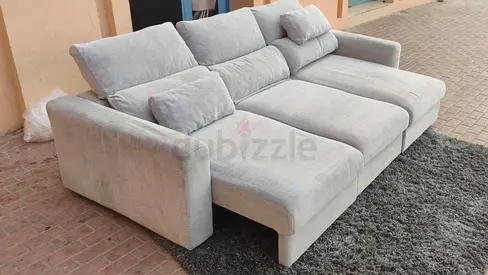 Perfect Condition IKEÀ _/ Eskelstuna L Shape Sofa Bed with Storage