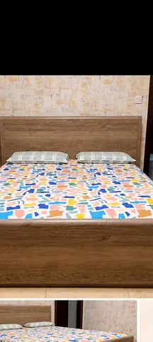 Home Box Queen Bed with Mattress - 150 x 200 cm, Good Condition