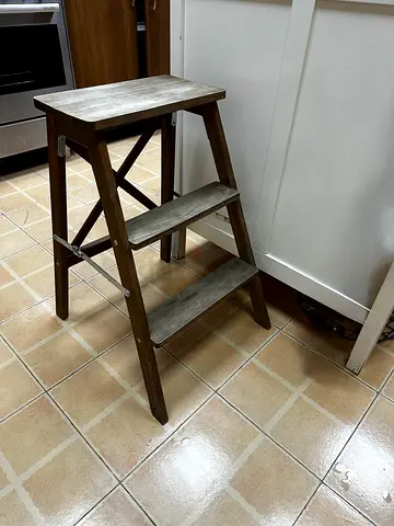IKEA step ladder stool foldable wooden