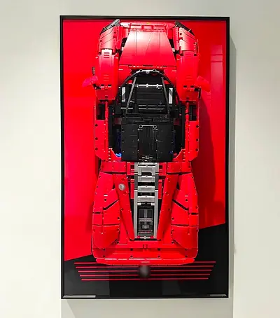 Photo Frame Compatible with Lego 42143 Technic Daytona SP3, without Car