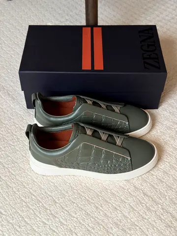 Zegna shoes crocodile