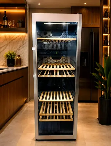 Libbrar Wine fridge 3 Zone temperature 220 bottles Slightly Used