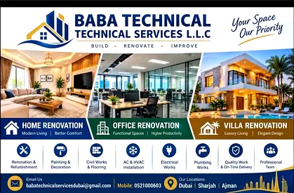 Baba Technical Services - Home, Office & Villa Renovation Services (UAE)