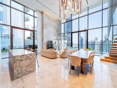 Luxury Penthouse | Burj View | Jacuzzi & Garden