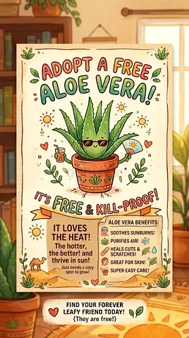 Adopt Aloe Vera! For FREE