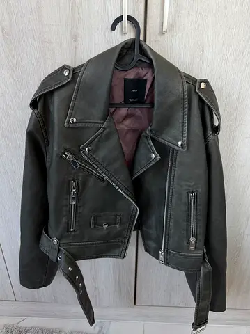Leather jacket Mango