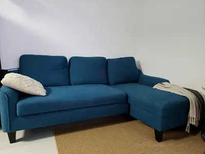 Modern L-shaped sofa-bed