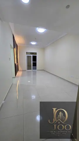 Spacious 2-bedroom apartment with a living room, 2 bathrooms, balcony, and built-in wardrobes for annual rent in Al Jurf 3, Ajman. Landlord-covered ma