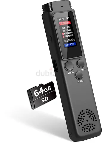 64GB Digital Voice Recorder,Spy Voice Recorder Activated for Lectures Meetings, Audio Recorders with