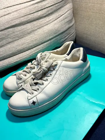 Apm Monaco White leather casual sneakers, size 38— gently used