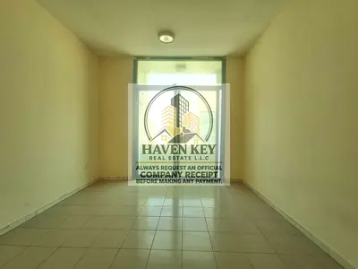 Hot offer 12 cheque payment 1BHK huge balcony on the road in Muwaileh sharjah full faimly building