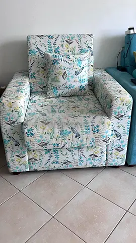 Single Sofa Floral - Good Condition - 2 pcs