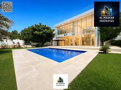 Luxury villa with panoramic views of the lake and golf courses; plot size 14,000 square feet.
