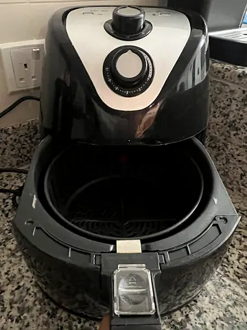 Used Black Air Fryer - Compact, Working Condition